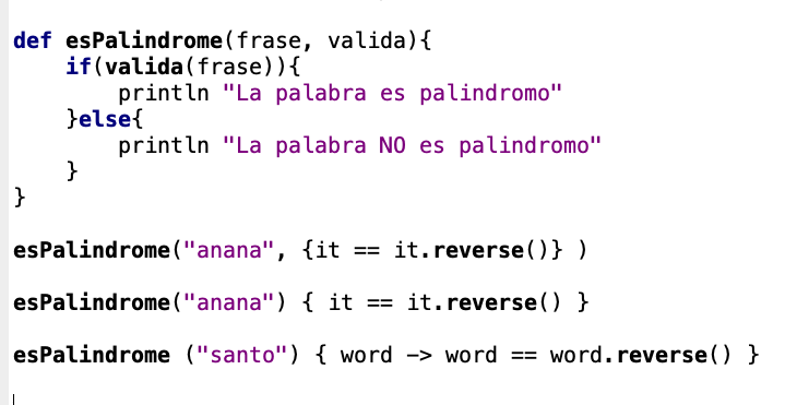 cloruse como ultimo parametro